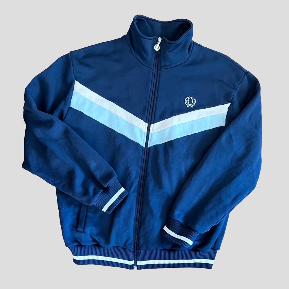 Fred Perry Sportswear Full Zip Jacket—Medium, Dark Blue